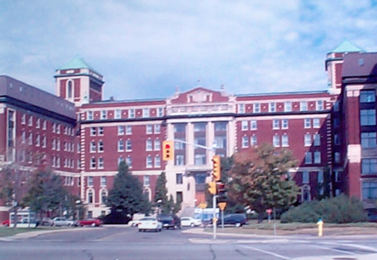 The Ottawa Civic Hospital building, seen from the street.